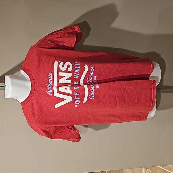 Vans Off The Wall T-shirt Large red - Picture 1 of 4